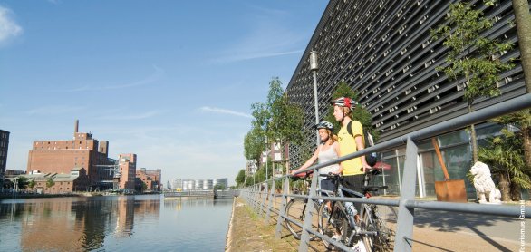 Rhein-Rad-Weg - Duisburger Binnenhafen © Niederrhein Tourismus Gmbh