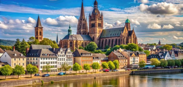 Stadtpanorama Worms  &copy; Neungruedee - stock.adobe.com