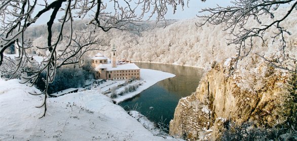 Kloster Weltenburg im Winter © Tourismusverband im Landkreis Kelheim e. V.